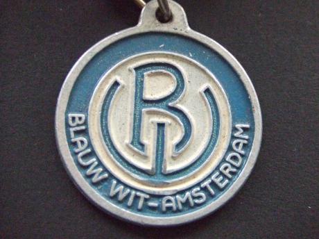 FC Blauw-Wit Amsterdam voetbalclub logo sleutelhanger